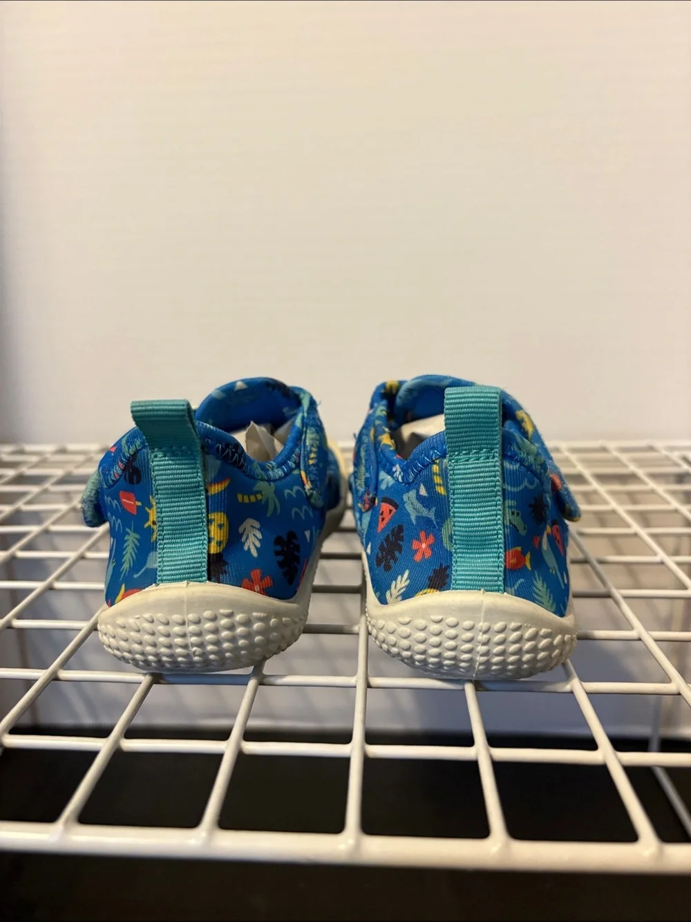 Cat & Jack Blue Kids Water-Friendly Slip-On Sandals with Playful Print